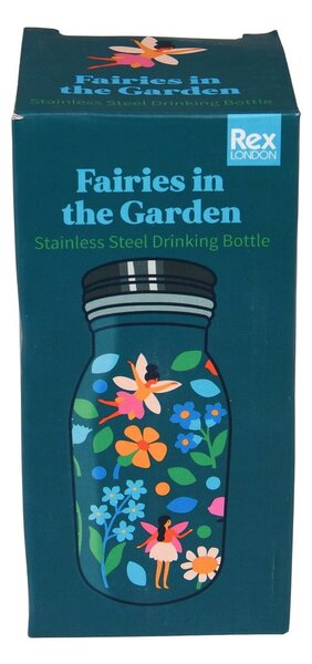 Kék rozsdamentes acél gyerek ivópalack 250 ml Fairies in the Garden – Rex London