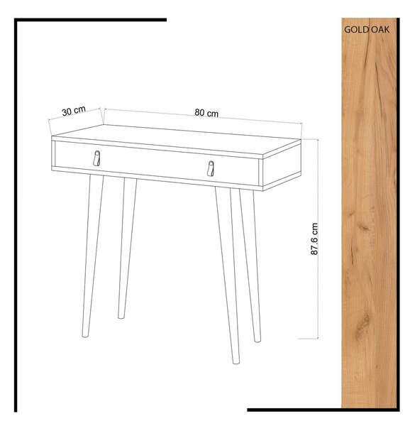 Hanah Home Sideboard Oak White Dokka