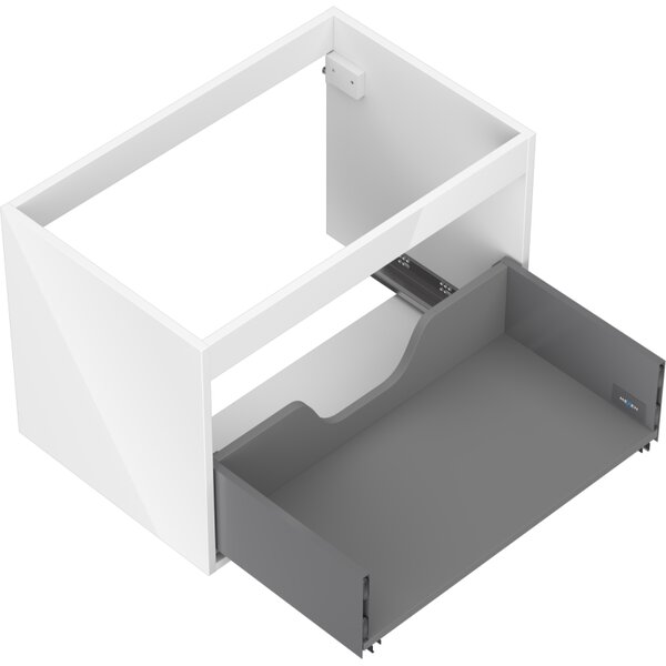 Mexen Box-A, fali szekrény 70 cm, 1 fiók, fényes fehér, 91AX0-0700-470-1-00