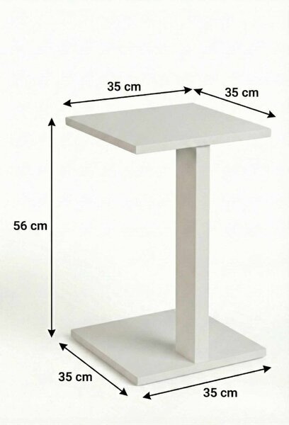 Hanah Home Side Table White Artmtkcsdtble - White