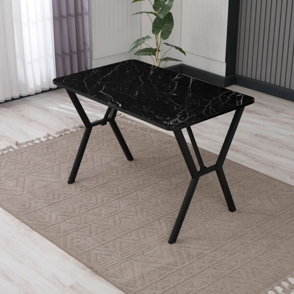 Hanah Home étkezőasztal Black Elma 110 - Fekete