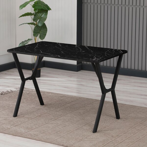 Hanah Home étkezőasztal Black Elma 110 - Fekete