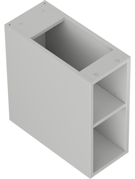 Mexen Box-A, nyitott szekrény polccal 20 cm, matt szürke, 91AX2-0200-470-0-62
