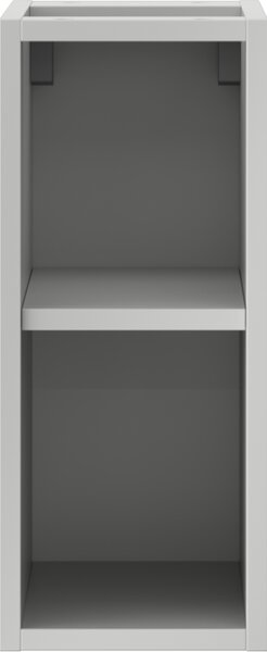 Mexen Box-A, nyitott szekrény polccal 20 cm, matt szürke, 91AX2-0200-470-0-62