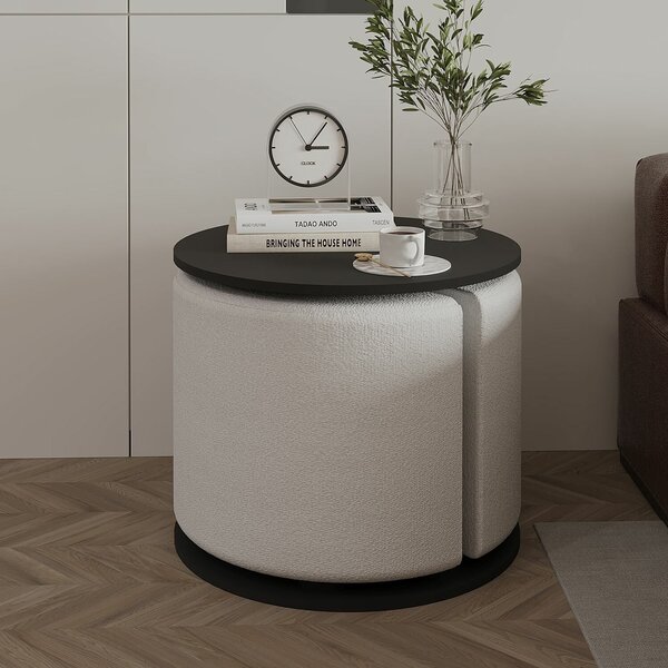 Hanah Home Side Table Set Anthracite Vexana - Anthracite