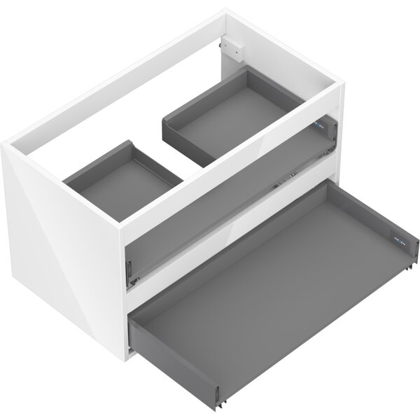 Mexen Box-A, fali szekrény 80 cm, 2 fiók, fényes fehér, 91AX0-0800-470-2-00