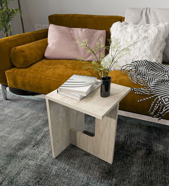 Hanah Home Side Table Travertine Terni - Travertine