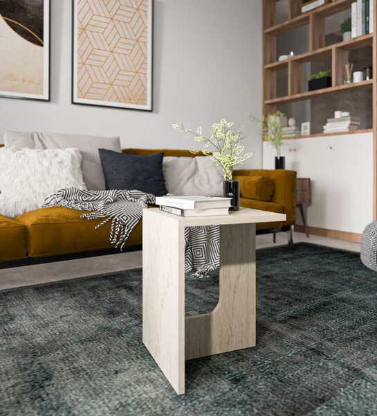 Hanah Home Side Table Travertine Terni - Travertine