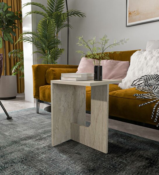 Hanah Home Side Table Travertine Terni - Travertine