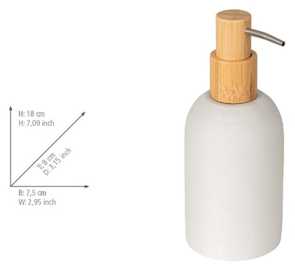Fehér poligyanta szappanadagoló 250 ml Altavalle – Wenko