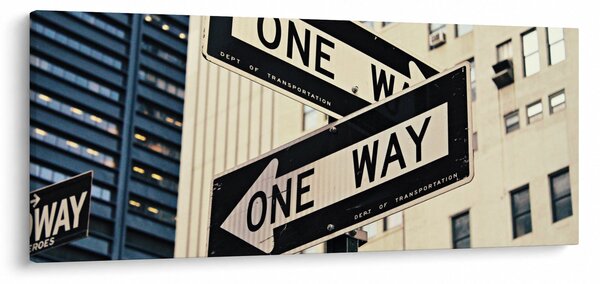 Kép - New York ONE WAY (120x50 cm)