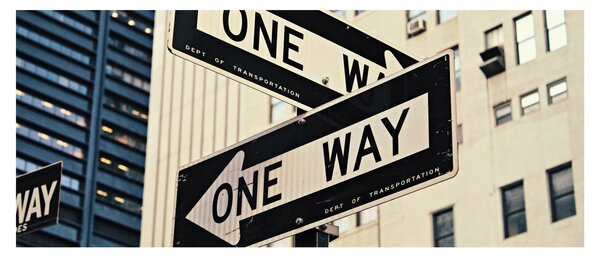 Kép - New York ONE WAY (120x50 cm)