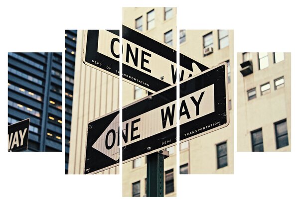 Kép - New York ONE WAY (150x105 cm)