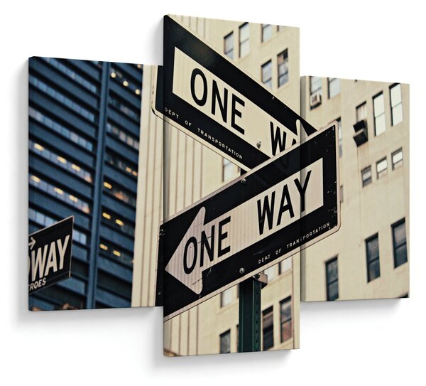 Kép - New York ONE WAY (90x60 cm)