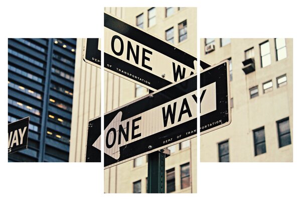 Kép - New York ONE WAY (90x60 cm)