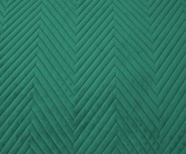 ARROW VELVET zöld bársony ágytakaró Méret: 200 x 220 cm