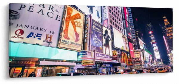 Kép - New York Theater District (120x50 cm)