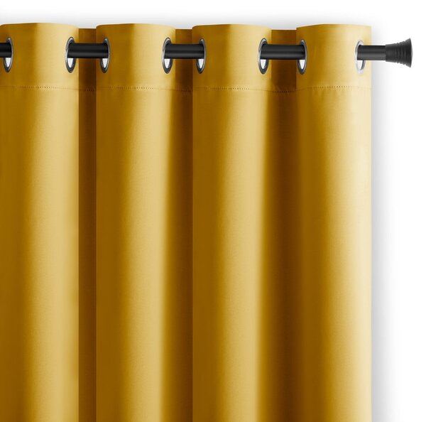 Sárga sötétítő függöny 140x270 cm Eyelets – Restilo