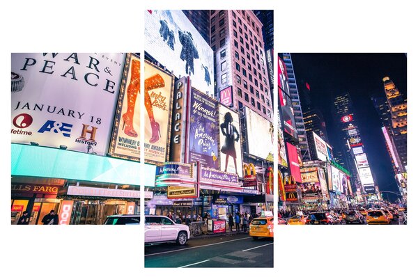 Kép - New York Theater District (90x60 cm)