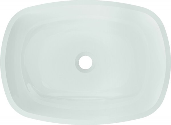 Mexen Araks 54 x 39 cm-es üveg mosdókagyló, fehér - 24155430
