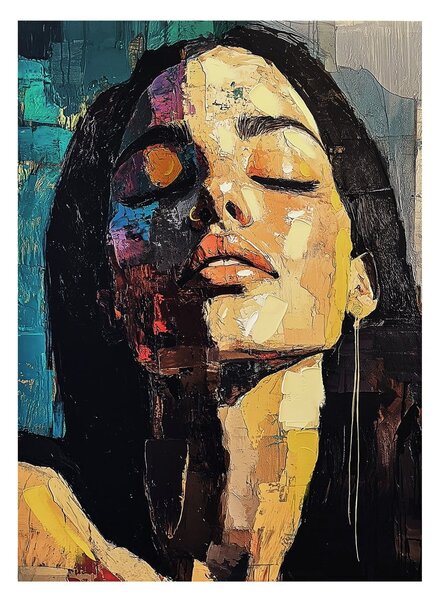 Kép kézzel festett részletekkel 70x100 cm Vivian – Styler
