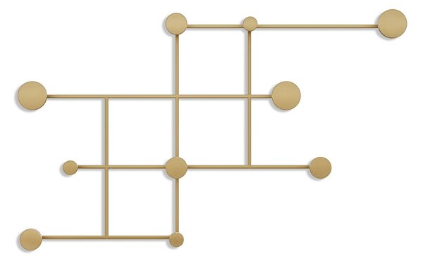 Wallity Metal Wall Hook Gold Fatara-A