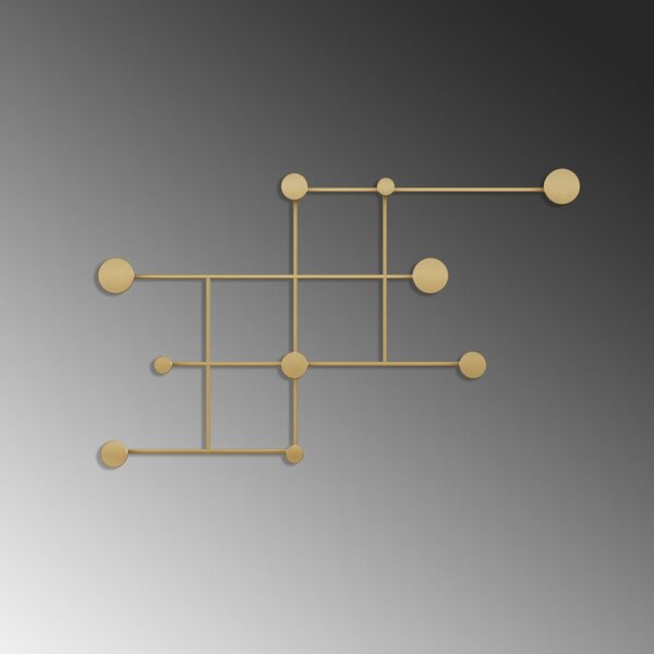 Wallity Metal Wall Hook Gold Fatara-A