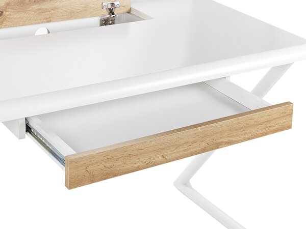 Íróasztal FOCUS Fehér 120 cm 60 cm fiókokkal