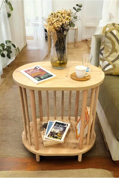 Hanah Home Side Table Sapphire Oak Pk0082