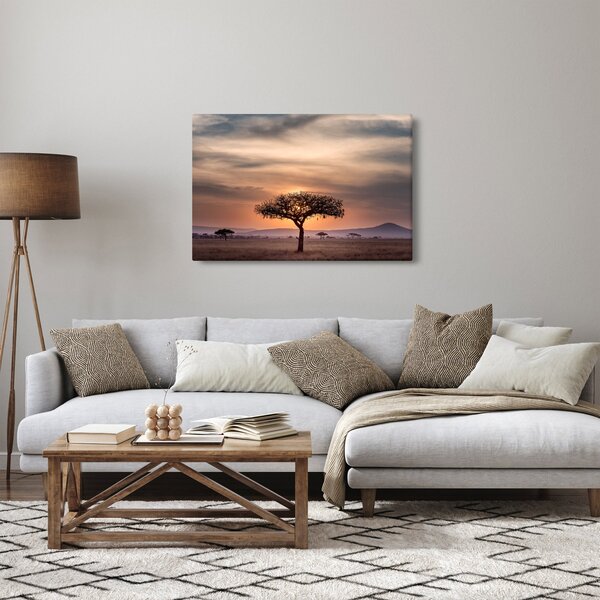 Naplemente képe Tanzániában (90x60 cm)