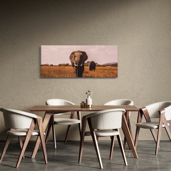 Kép - Az elefánt érkezése (120x50 cm)