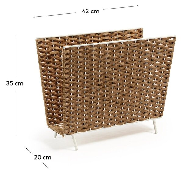 Műrattan újságtartó állvány Shibori – Kave Home