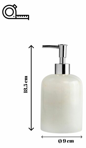 Aberto Design szappanadagoló Fehér Ezüst Bianco - Fehér, Ezüst