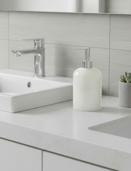 Aberto Design szappanadagoló Fehér Ezüst Bianco - Fehér, Ezüst