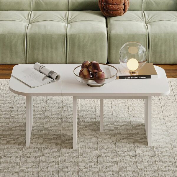 Hanah Home Dohányzóasztal Szett White Iris - Fehér