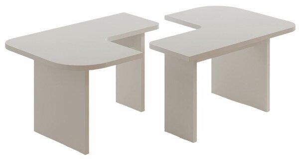 Hanah Home Dohányzóasztal Szett White Iris - Fehér