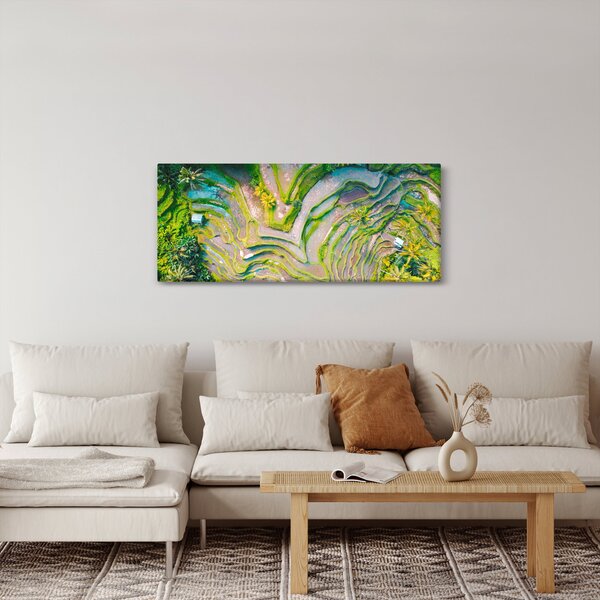 A rizsföldek képe madártávlatból (120x50 cm)