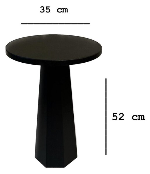 Hanah Home Lerakóasztal Black Lilyum 52 - Fekete