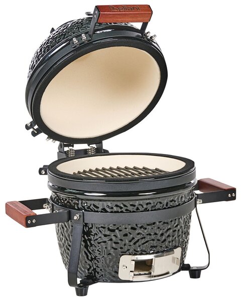Mini grillező KAMADO Kerámia Fekete