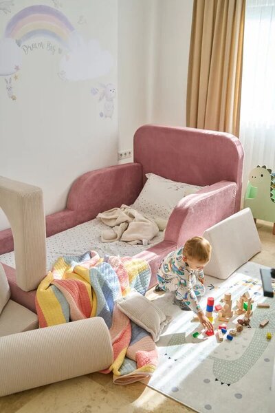 Atelier Del Sofa Gyerekágy Rózsaszín Funbed Egyszemélyes - Rózsaszín