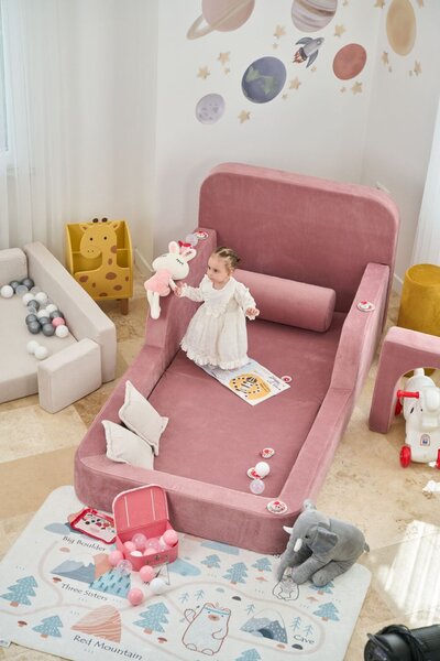 Atelier Del Sofa Gyerekágy Rózsaszín Funbed Egyszemélyes - Rózsaszín