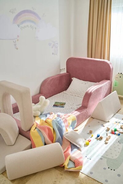 Atelier Del Sofa Gyerekágy Rózsaszín Funbed Egyszemélyes - Rózsaszín
