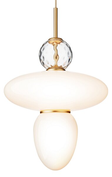Függőlámpa Nuura Aps, Rizzatto 43, dimmable, Fehér, Nappali, Üveg, Dizájn