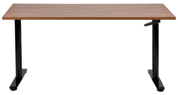 Manuálisan állítható asztal DESTINAS Barna/fekete 160 cm 72 cm