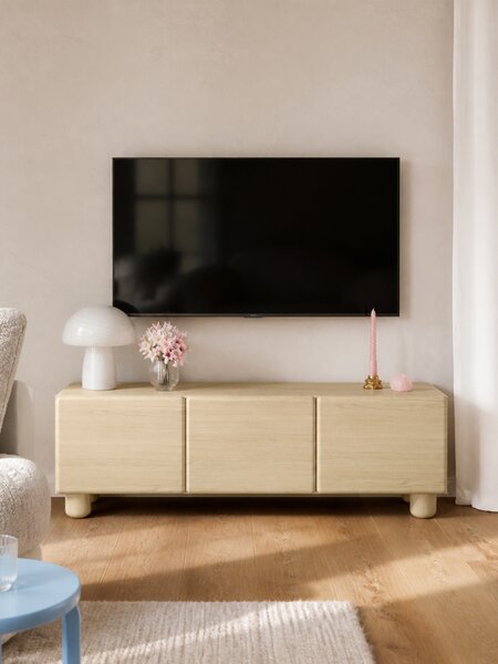 Arlo TV-szekrény 150 cm háromajtós - vicenza tölgy