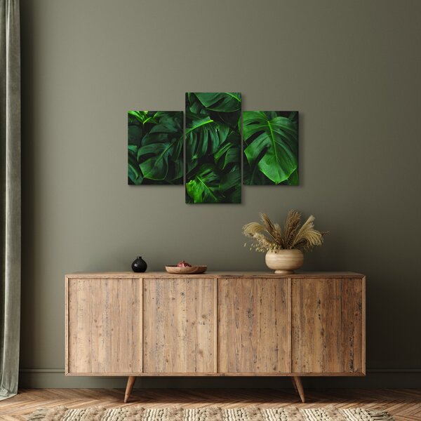 Monstery levelek képe (90x60 cm)