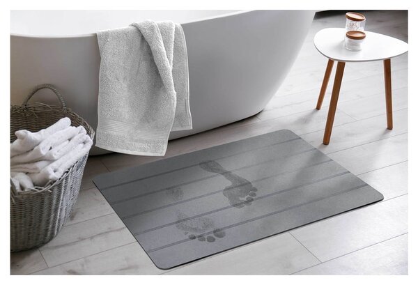 Szürke fürdőszobai kilépő 50x70 cm Baline – douceur d'intérieur