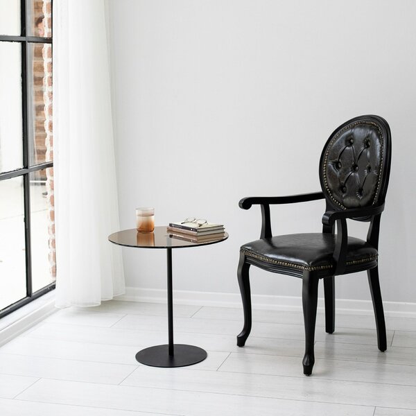 Hanah Home Side Table Black Bronze Chill-Out - Black, Bronze