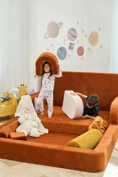 Atelier Del Sofa Gyerekágy Téglapiros Funbed Dupla 115 - Téglapiros