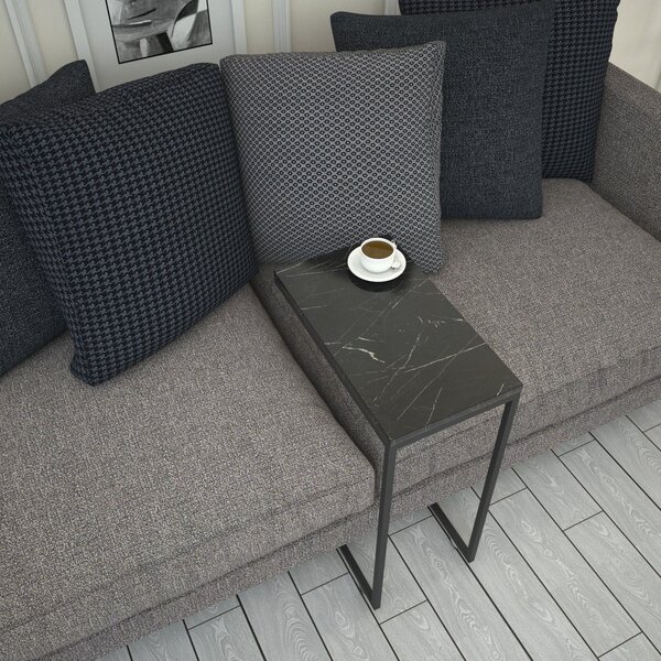 Hanah Home Callen oldalasztal - fekete márvány